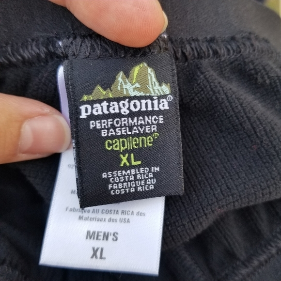 Patagonia black capilene performance baselayer pants XL - Picture 3 of 6